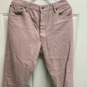 Khaki Levi 501® ORIGINAL FIT TWILL MEN'S JEANS